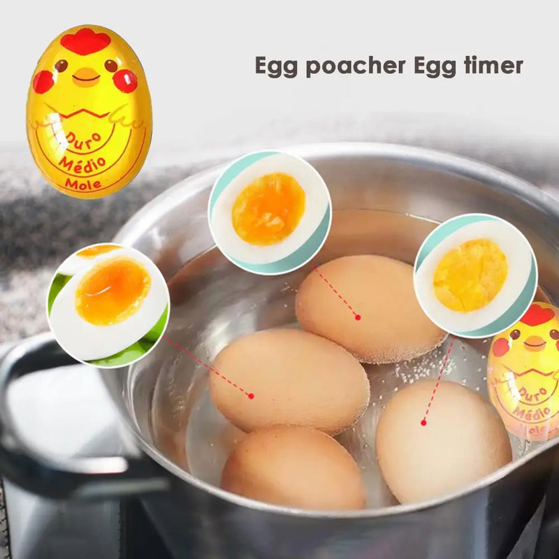Egg Thermometer Food Grade Silicone Boiled-egg Reminder Soft Hard Boiled Egg Timer   Egg Boiler Timer  Home Use